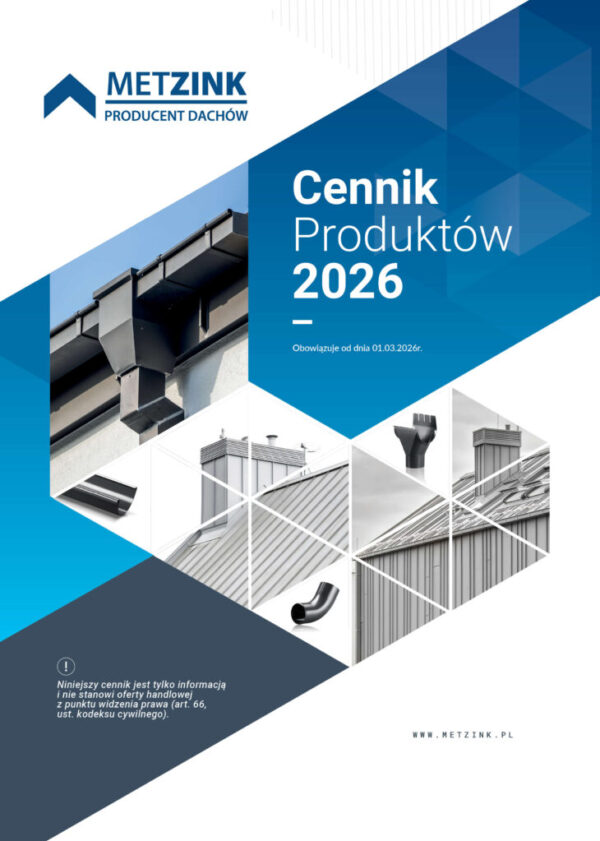 Okladka Metzink - Cennik 2026