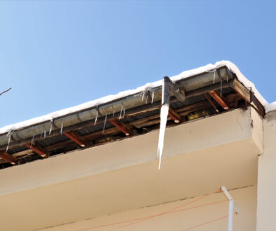 Frozen,Downspout.,Common,Issue,Your,Gutter,May,Encounter,During,Winter.