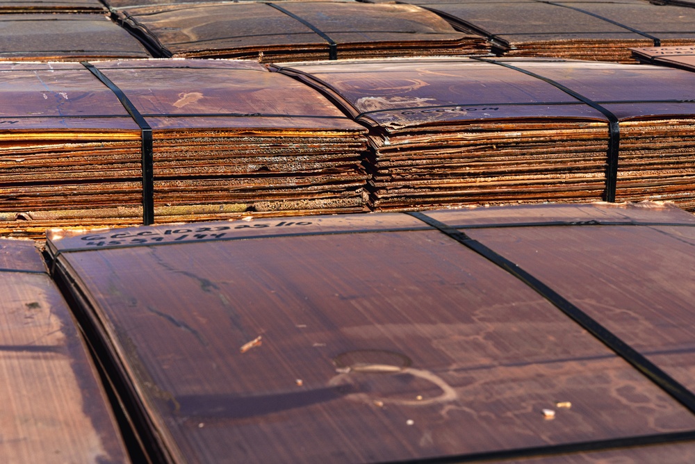 Stacks,Of,Copper,Cathodes,Await,Delivery